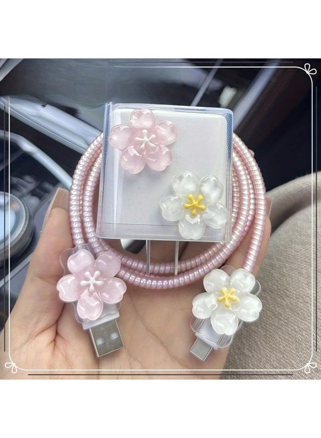 غطاء واقي وردي لشاحن شاومي ريدمي 33 واط السريع بتصميم مضاد للتشابك - Image 1